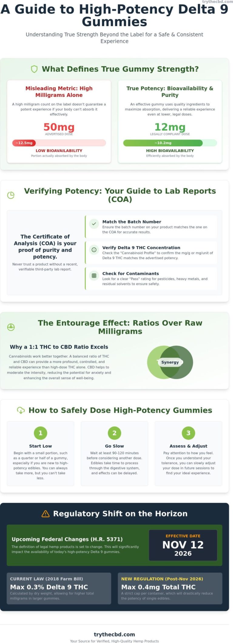 A Guide to High-Potency Hemp Edibles