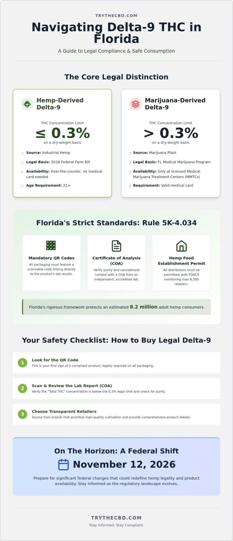 Is Delta 9 Legal in Florida? The Complete 2026 Consumer Guide